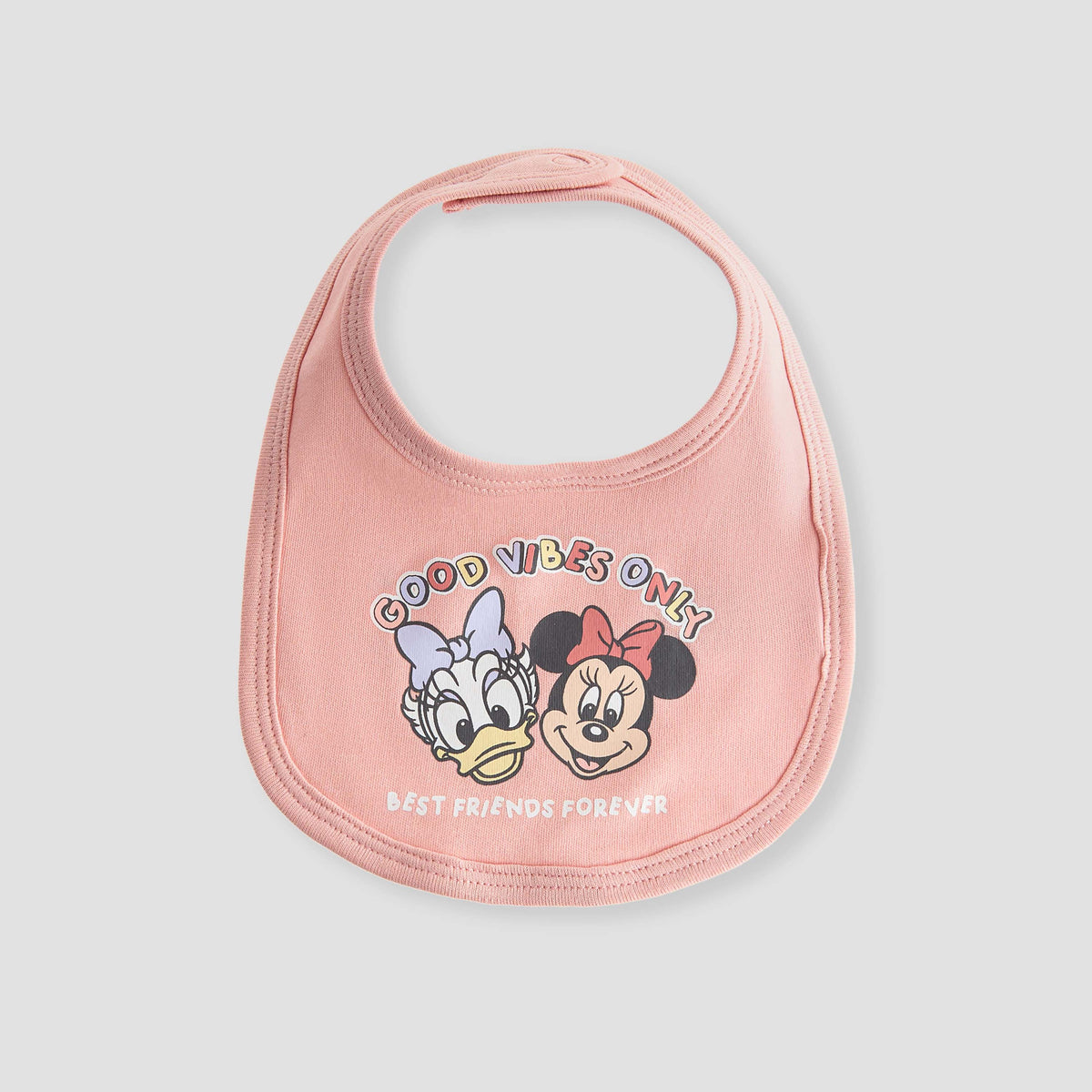 Disney Minnie and Daisy Print Bib with Button Closure - Set of 2