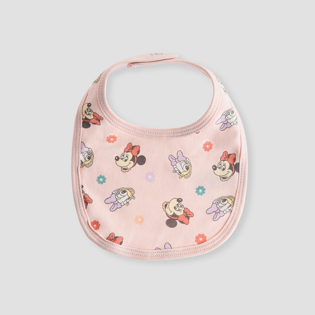 Disney Minnie and Daisy Print Bib with Button Closure - Set of 2