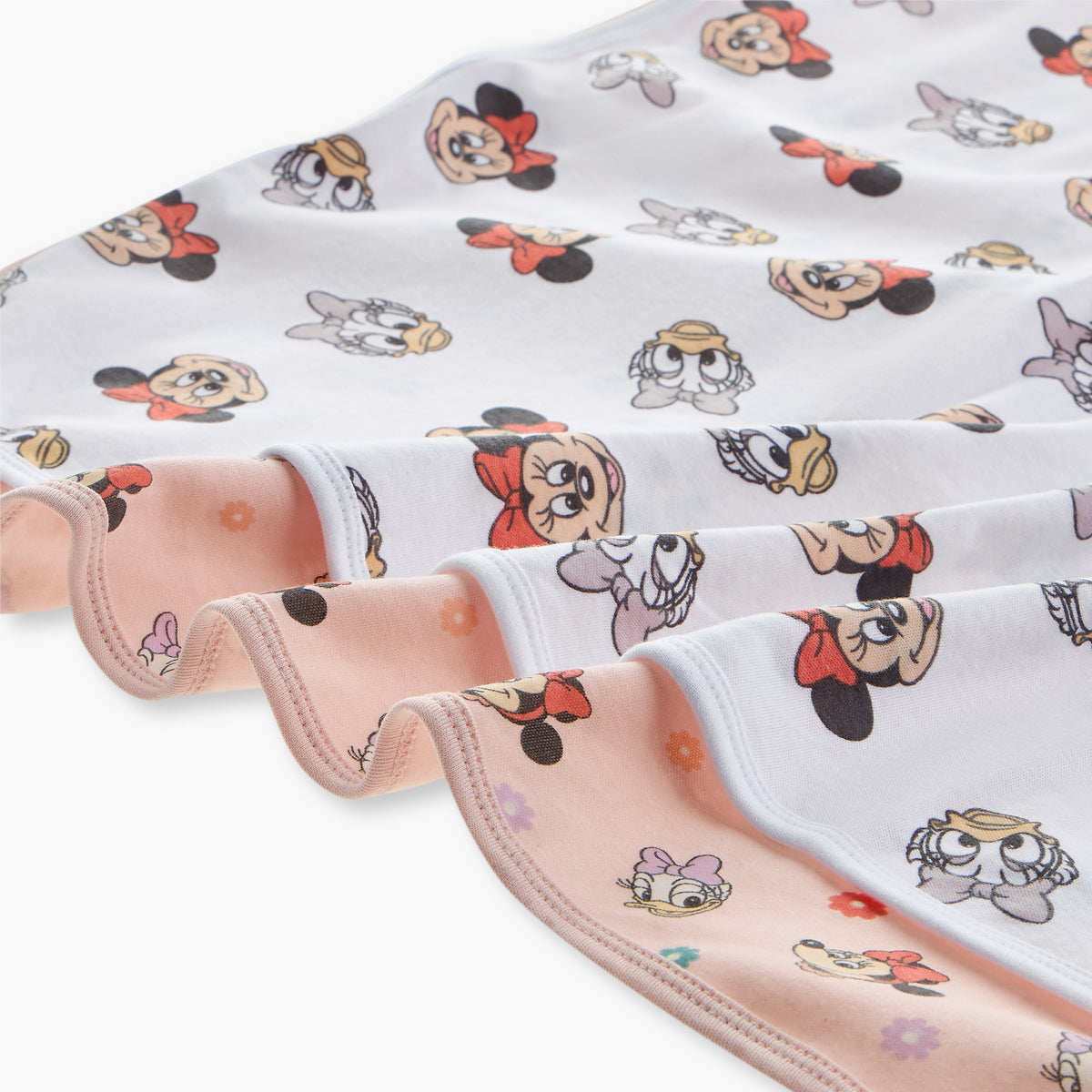 Disney Minnie Mouse Print Receiving Blanket - Set of 2