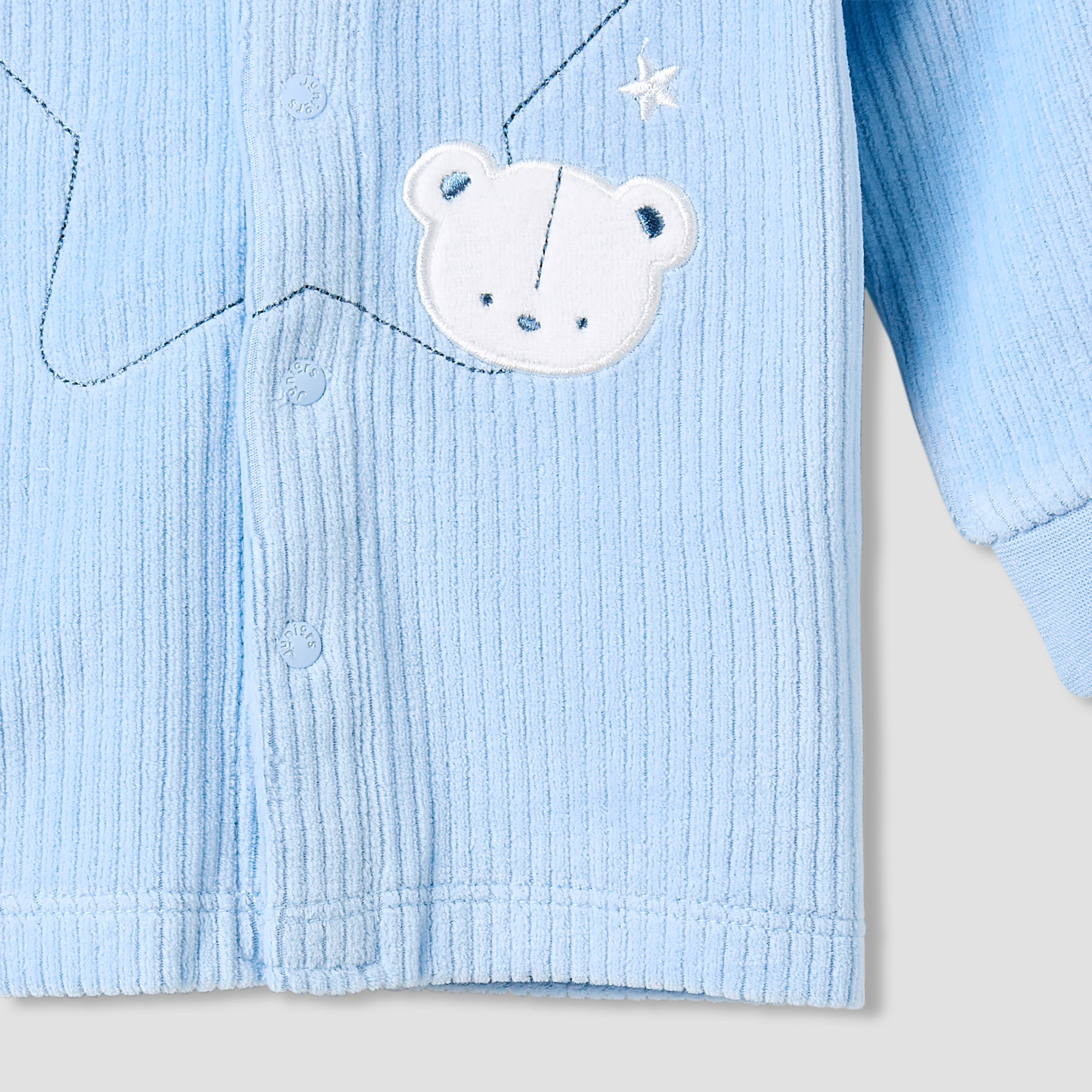Juniors Pyjama Set with Embroidery - Long Sleeves - Round Neck