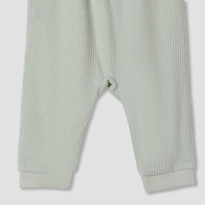 Juniors Pyjama Set with Bunny Applique - Velour - Long Sleeves - Round Neck