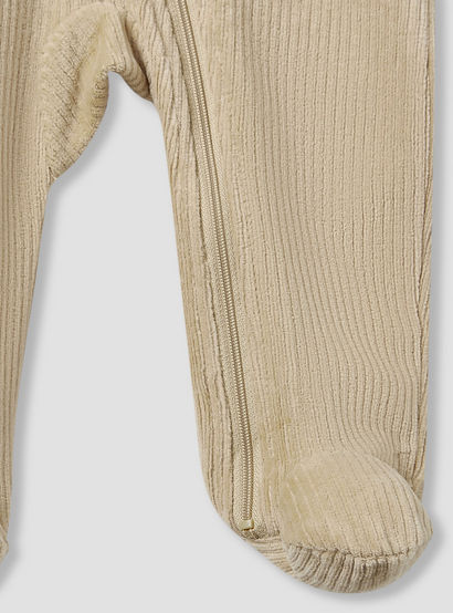 Juniors Round Neck Sleepsuit with Corduroy Texture - Cotton Blend - Long Sleeves-baby-boys-clothing-nightwear-sleepsuits-image-4