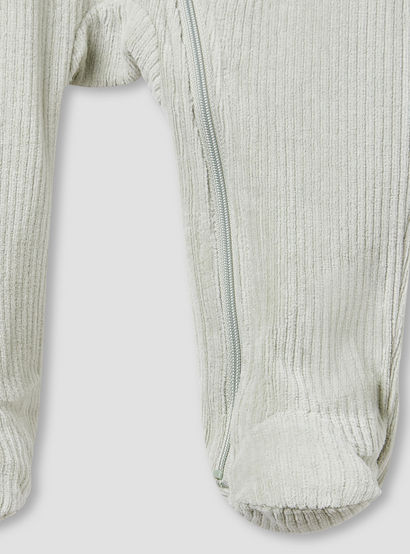 Juniors Crew Neck Sleepsuit with Corduroy Texture - Cotton Blend - Long Sleeves-baby-boys-clothing-nightwear-sleepsuits-image-4