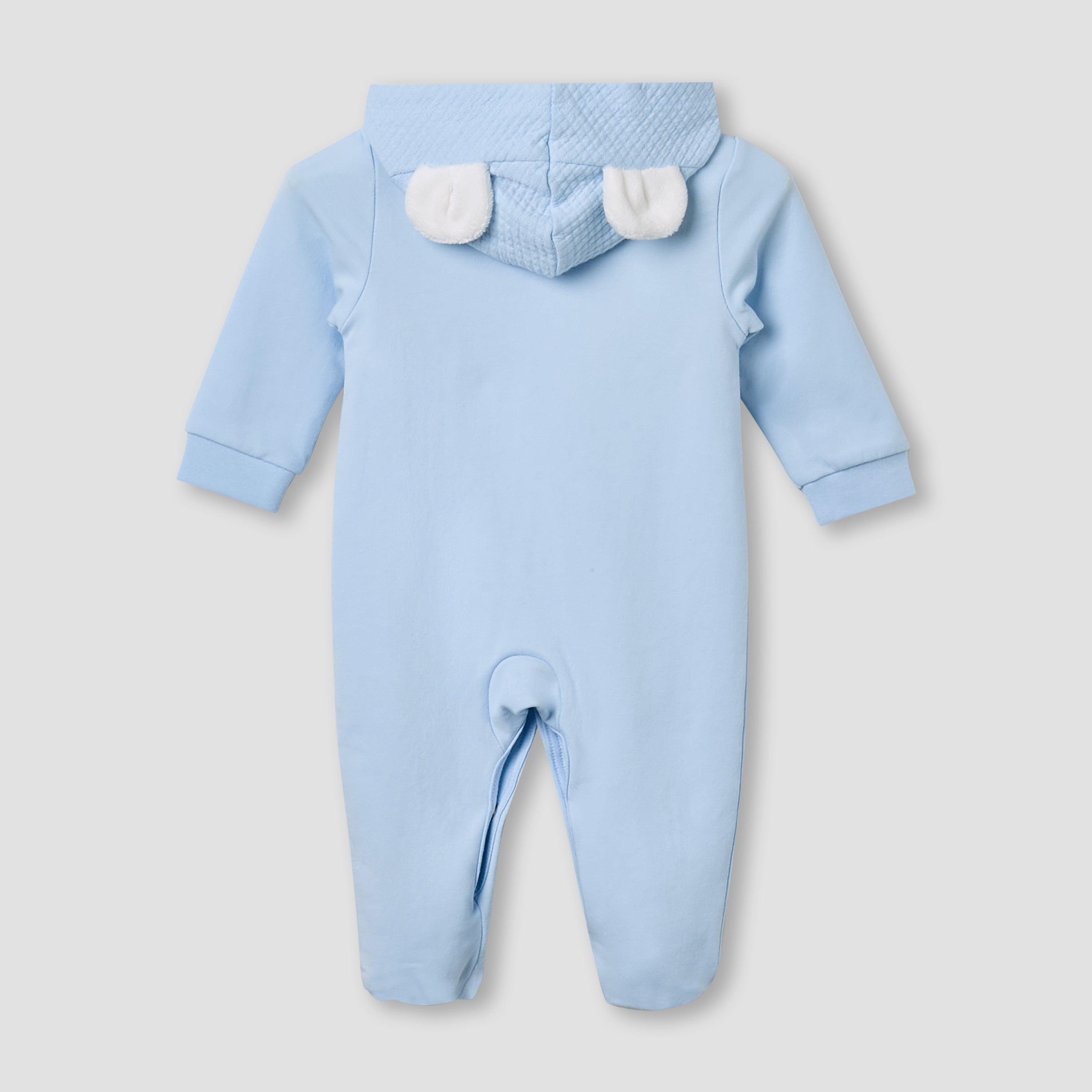 Juniors Hooded Sleepsuit with Koala Applique - Cotton - Long Sleeves