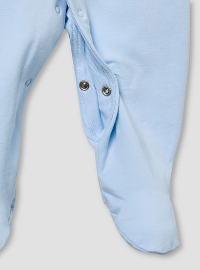 Juniors Hooded Sleepsuit with Koala Applique - Cotton - Long Sleeves-baby-girls-clothing-nightwear-sleepsuits-image-5