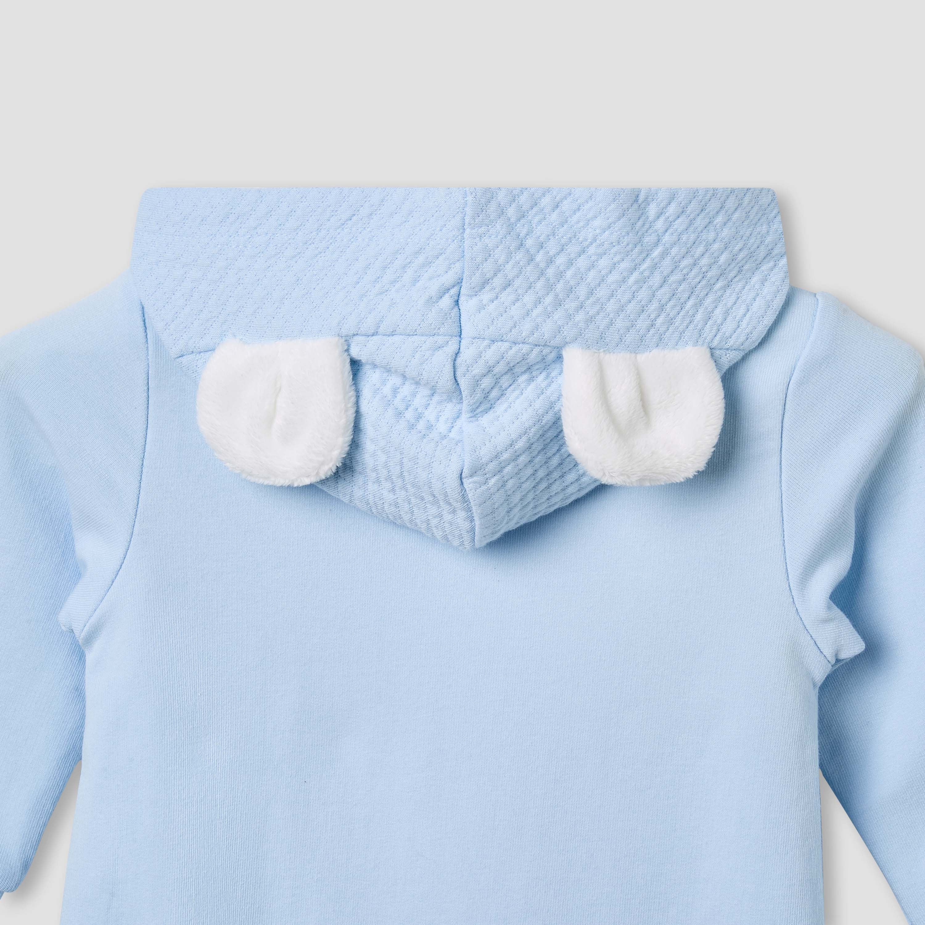 Juniors Hooded Sleepsuit with Koala Applique - Cotton - Long Sleeves