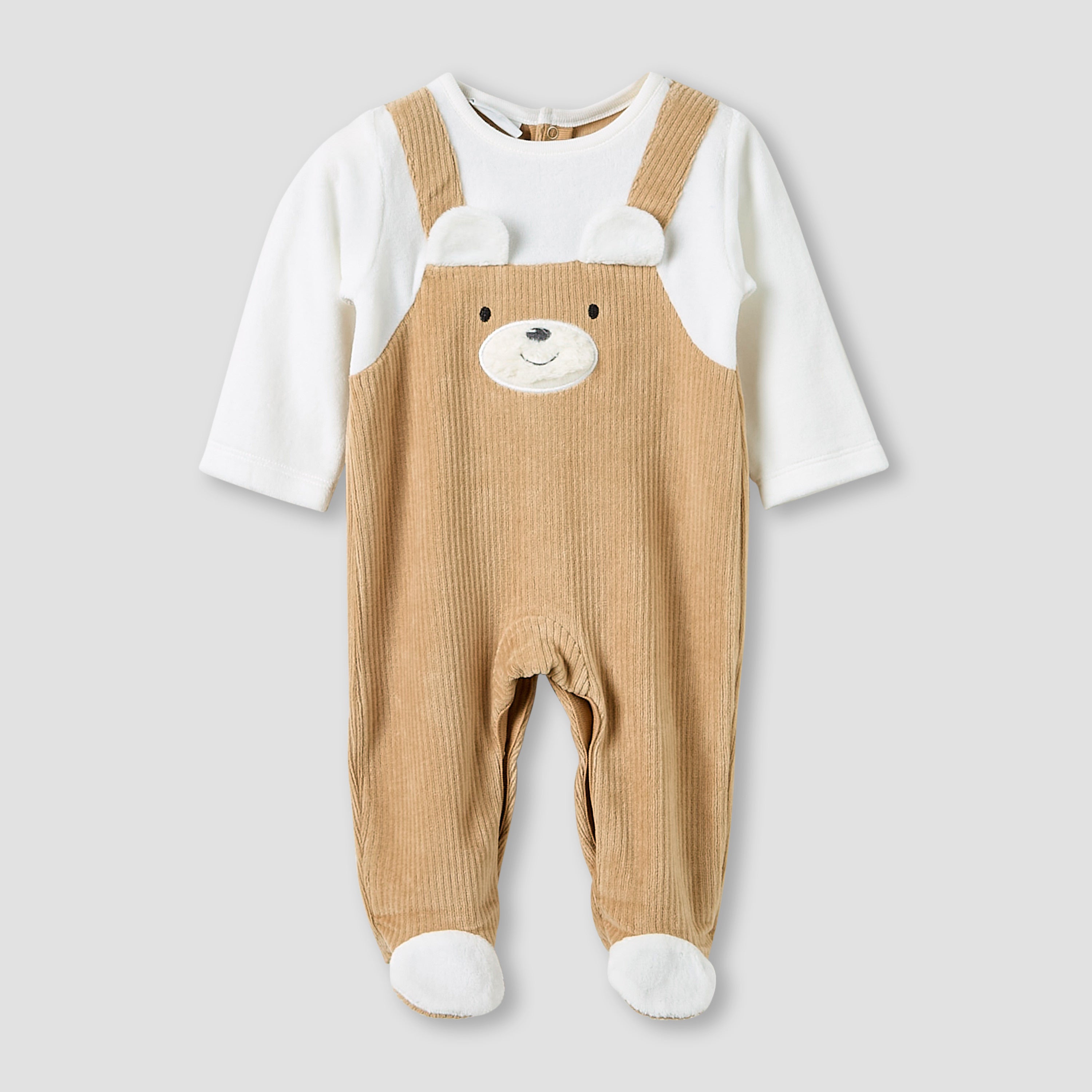 Juniors Sleepsuit with Ribbed Cap - Long Sleeves