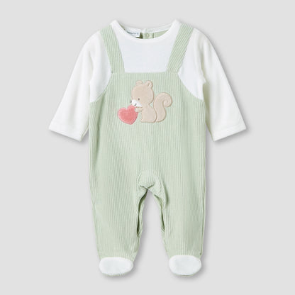 Juniors Sleepsuit with Ribbed Cap - Long Sleeves