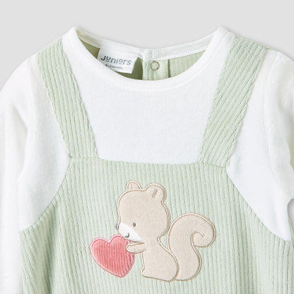 Juniors Sleepsuit with Ribbed Cap - Long Sleeves