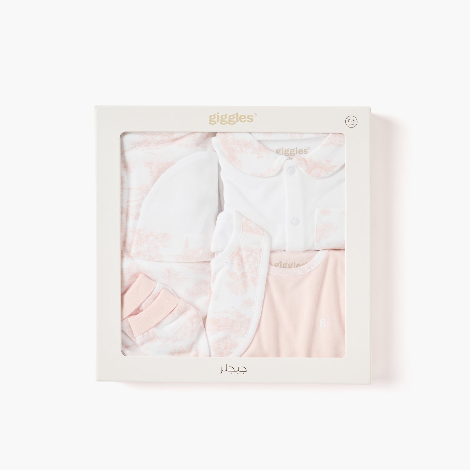 Giggles 6-Piece Assorted Clothing Set - Pink / 0-3 mths