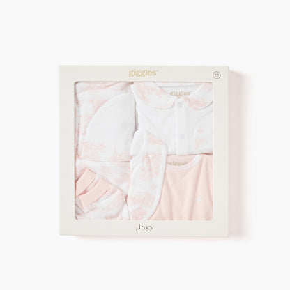 Giggles 6-Piece Assorted Clothing Set - Pink / 0-3 mths