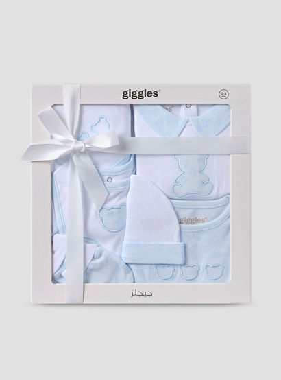 Set of 6 Giggles Clothing Gift Set with Embroidery-baby-boys-clothing-setsandcoords-image-1