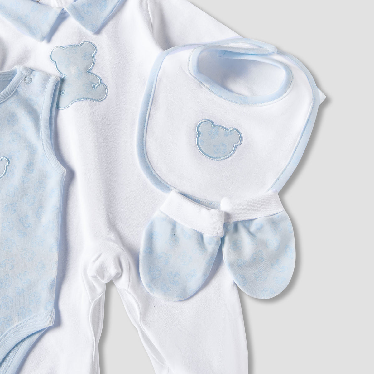 Set of 6 Giggles Clothing Gift Set with Embroidery
