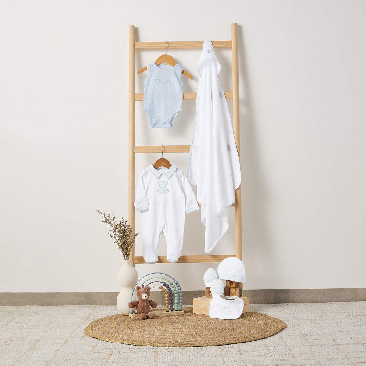 Set of 6 Giggles Clothing Gift Set with Embroidery