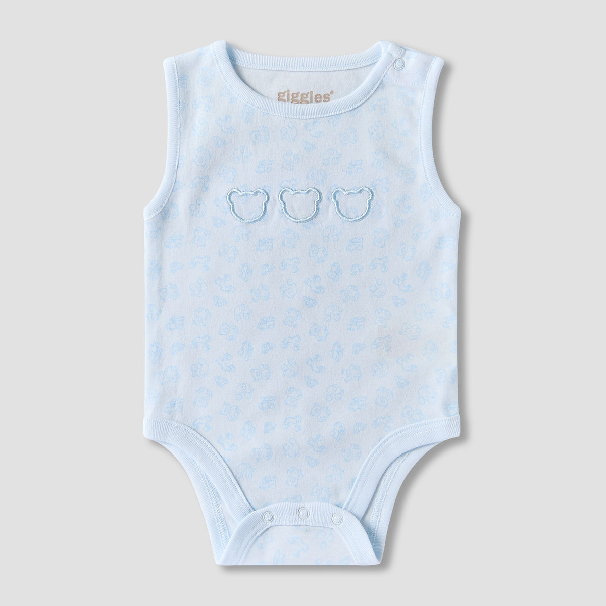 Set of 6 Giggles Clothing Gift Set with Embroidery