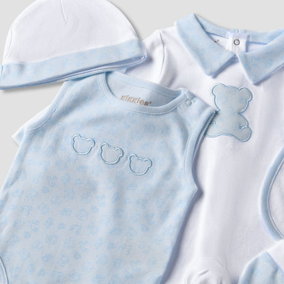 Set of 6 Giggles Clothing Gift Set with Embroidery