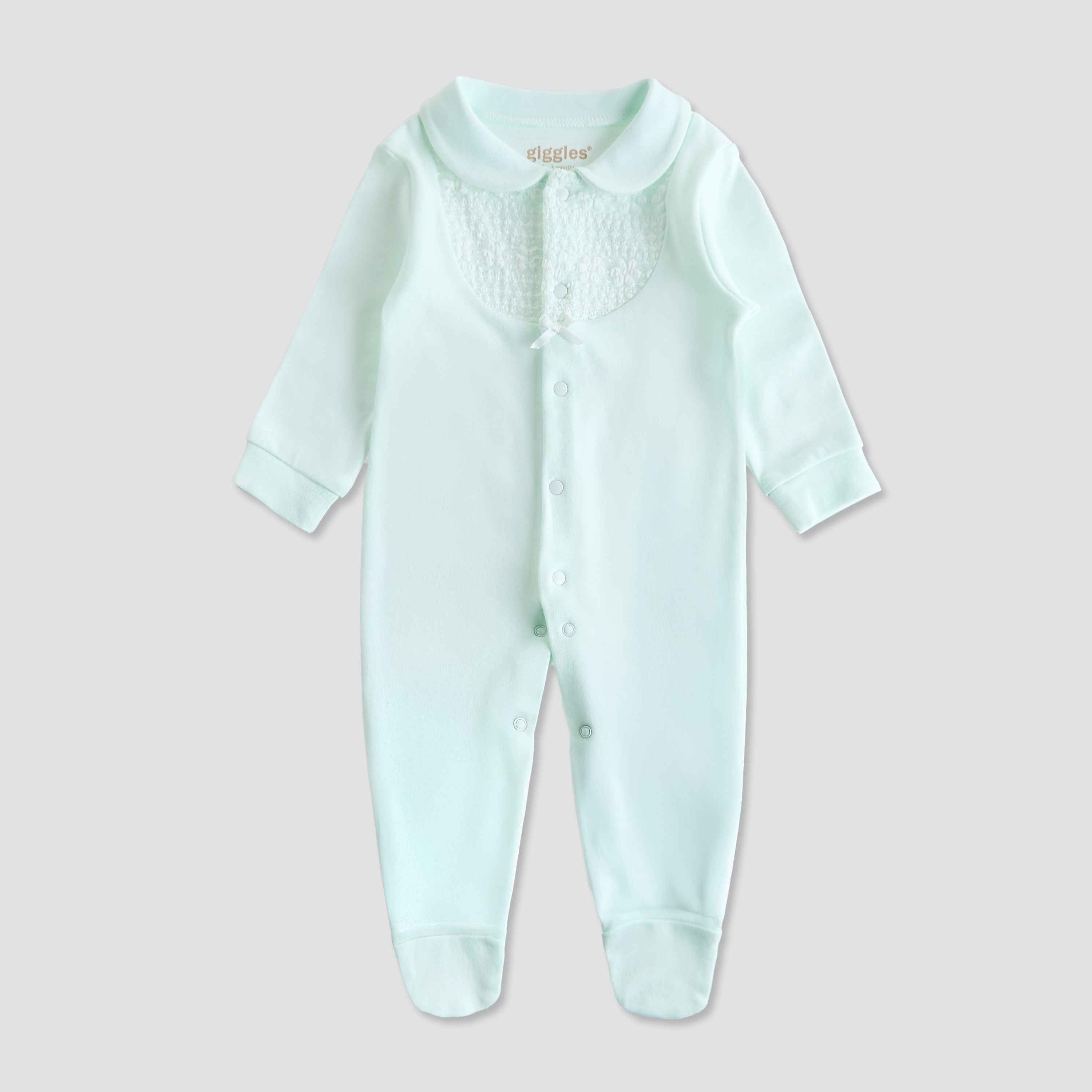 Giggles 4-Piece Girls Gift Set - Cotton - Sleepsuit, Bodysuit, Dress - Lace Detail