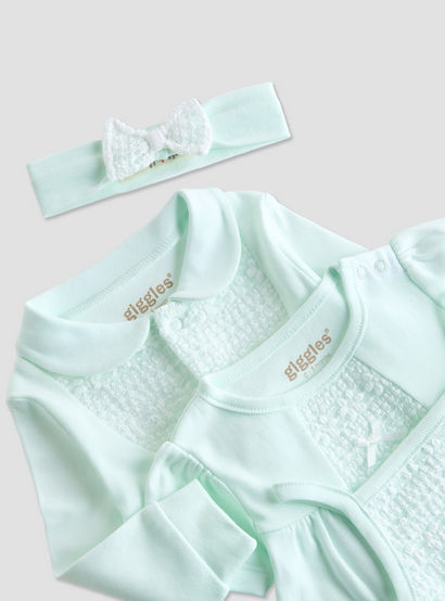 Giggles 4-Piece Girls Gift Set - Cotton - Sleepsuit, Bodysuit, Dress - Lace Detail-baby-girls-clothing-setsandcoords-image-8