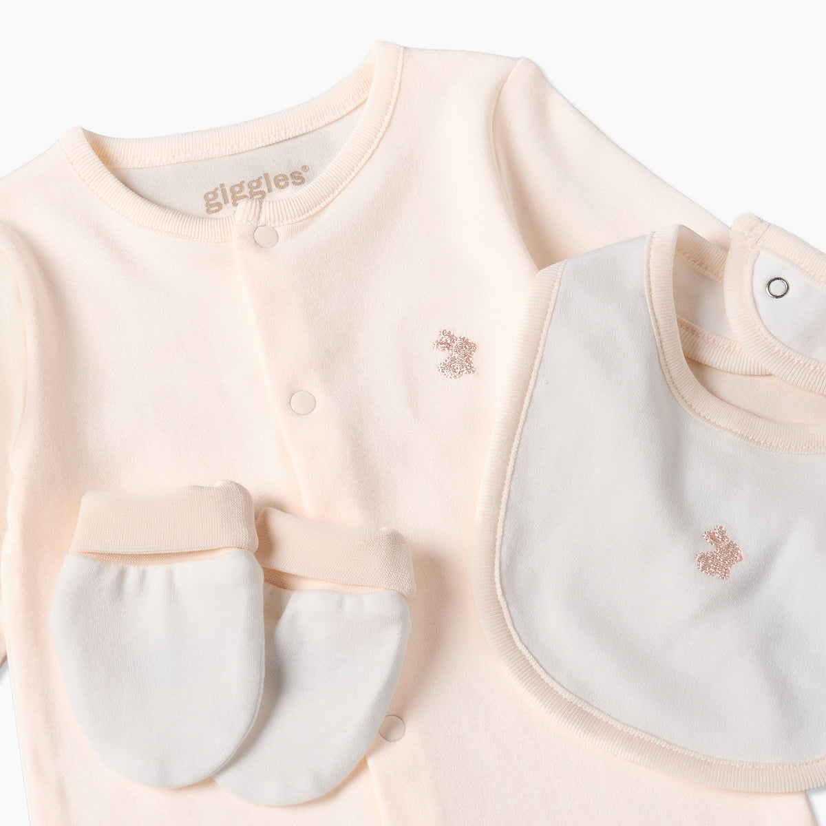 Set of 6 Giggles Clothing Gift Set with Embroidery