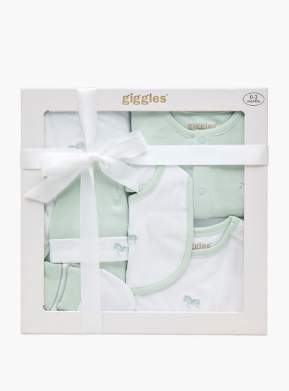 Set of 6 Giggles Clothing Gift Set with Horse Embroidery-baby-boys-clothing-setsandcoords-image-1