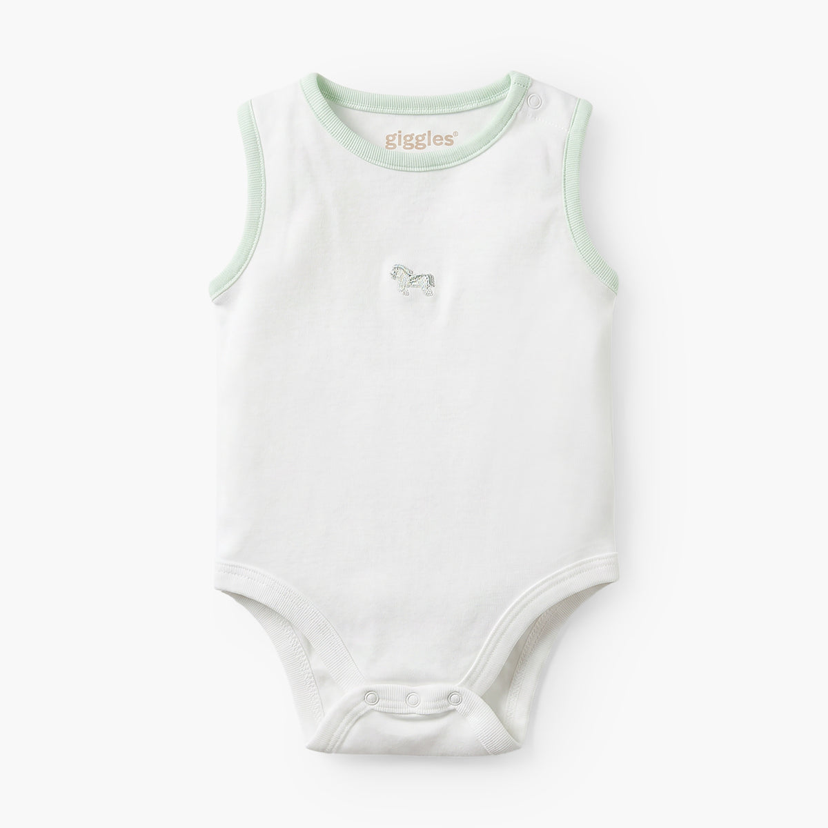 Set of 6 Giggles Clothing Gift Set with Horse Embroidery