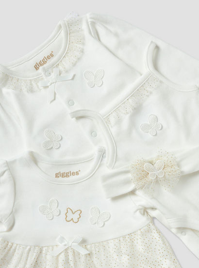 Set of 4 Giggles Clothing Gift Set with Butterfly Applique-baby-girls-clothing-setsandcoords-image-7