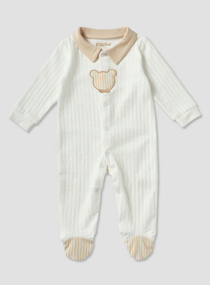 Set of 4 Giggles Clothing Gift Set with Bear Applique-baby-boys-clothing-setsandcoords-image-4
