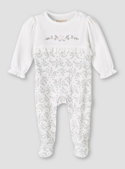 Giggles Cotton Round Neck Long Sleeves Sleepsuit with Floral Embroidery-baby-girls-clothing-nightwear-sleepsuits-image-2