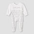 Giggles Cotton Round Neck Long Sleeves Sleepsuit with Floral Embroidery