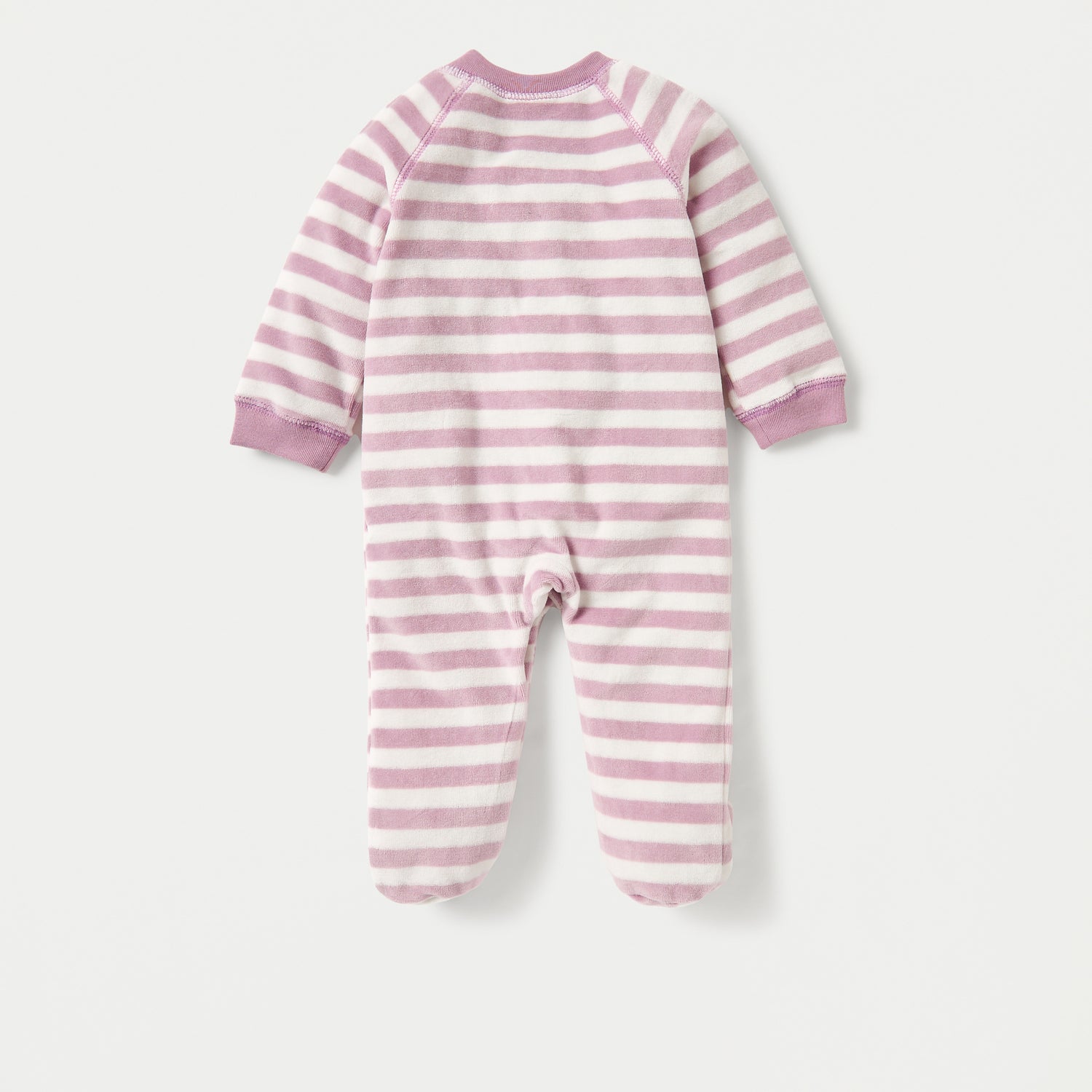 Juniors Striped Closed Feet Sleepsuit with Long Sleeves