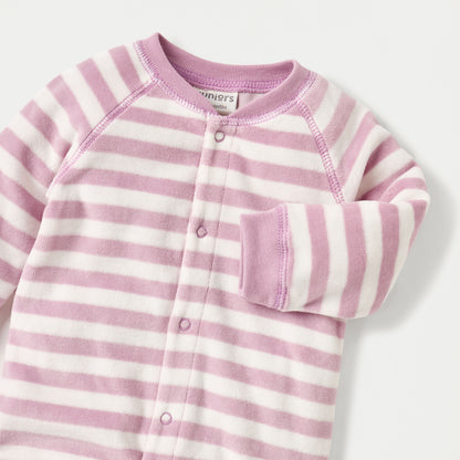 Juniors Striped Closed Feet Sleepsuit with Long Sleeves