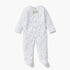 Giggles Animal Print Closed Feet Sleepsuit with Button Closure - White / 12-18 mths