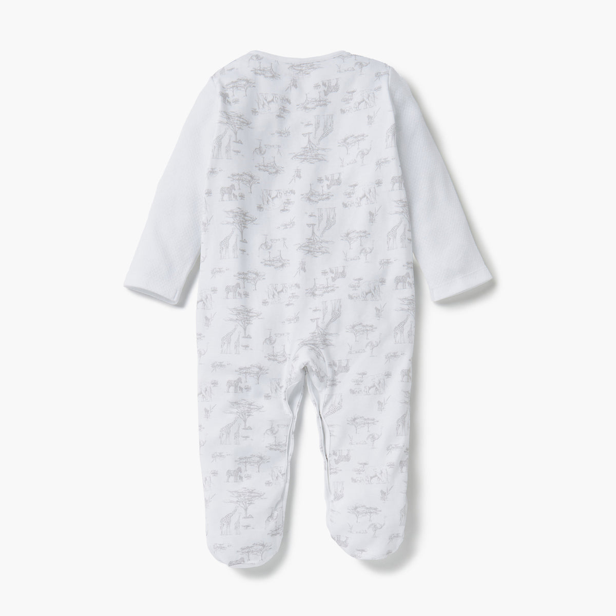 Giggles Animal Print Closed Feet Sleepsuit with Button Closure