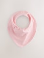 Pink 5 Pack Baby Dribble Bibs - Size One