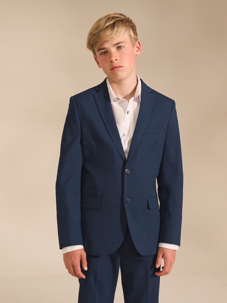 Dark Blue Tailored Fit Suit Jacket (12mths-16yrs) - Dark Blue Tailored Fit Suit / 12-18 Months (80-86cm)