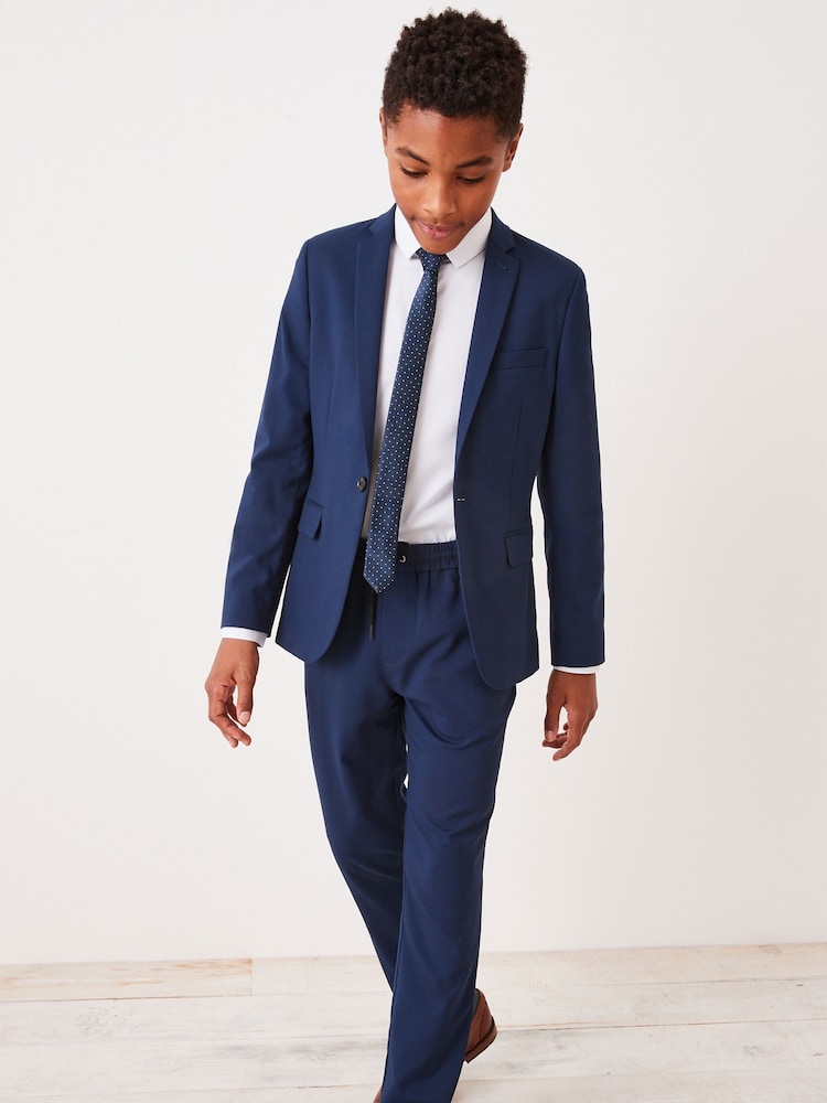 Dark Blue Skinny Fit Suit Jacket (12mths-16yrs) - Dark Blue Skinny Fit Suit / 1.5-2 Years (86-92cm)