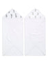 aden + anais White 100% Cotton Essentials Hooded Towel Safari Babes 2 Pack - Size One