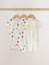 White/Blue/Red Two Way Zip Baby Rompers 3 Pack (0mths-3yrs) - 12-18 Months (80-86cm)