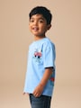 Blue Village Fete Short Sleeve Back Print T-Shirt (3mths-7yrs) - Size 3-6 Months (62-68cm)