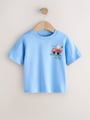 Blue Village Fete Short Sleeve Back Print T-Shirt (3mths-7yrs) - Size 3-6 Months (62-68cm)