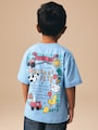 Blue Village Fete Short Sleeve Back Print T-Shirt (3mths-7yrs) - Size 3-6 Months (62-68cm)