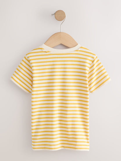 Yellow Stripe Koala Bear Short Sleeve Interactive T-Shirt (3mths-7yrs) - Size 3-6 Months (62-68cm)