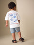 White Beach Short Sleeve Back Print T-Shirt (3mths-7yrs) - White Beach / 12-18 Months (80-86cm)