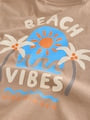 Brown Beach Vibes Short Sleeve Back Print T-Shirt (3mths-7yrs) - Size 3-6 Months (62-68cm)