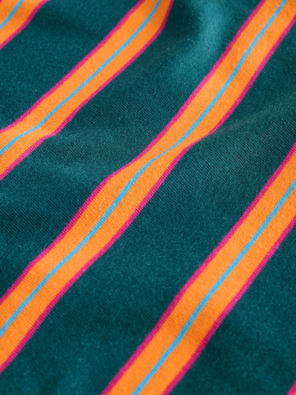 Green/Orange Short Sleeve Stripe T-Shirt (3mths-7yrs) (3mths-7yrs)