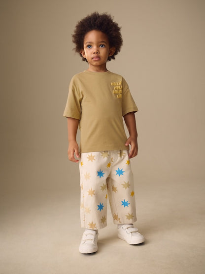 Brown Slogan Short Sleeve Small Graphic T-Shirt (3mths-8yrs) - Size 3-6 Months (62-68cm)