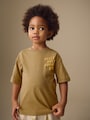 Brown Slogan Short Sleeve Small Graphic T-Shirt (3mths-8yrs) - Size 3-6 Months (62-68cm)