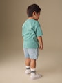 Blue/Green Fruit Stall Short Sleeve Appliqué T-Shirt (3mths-7yrs) - Size 3-6 Months (62-68cm)