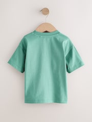 Blue/Green Fruit Stall Short Sleeve Appliqué T-Shirt (3mths-7yrs) - Size 3-6 Months (62-68cm)