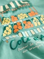 Blue/Green Fruit Stall Short Sleeve Appliqué T-Shirt (3mths-7yrs) - Size 3-6 Months (62-68cm)